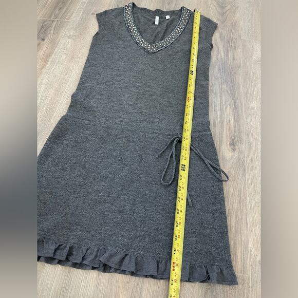 Lisli Knit Dress Women's Small Gray Wool Blend Fall Winter Casual P - Picture 9 of 9